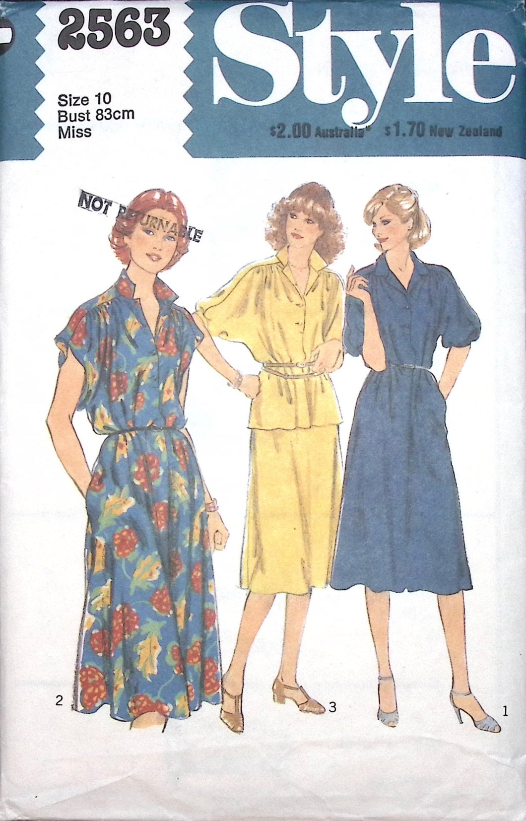 Vintage Sewing Pattern: Style 2563