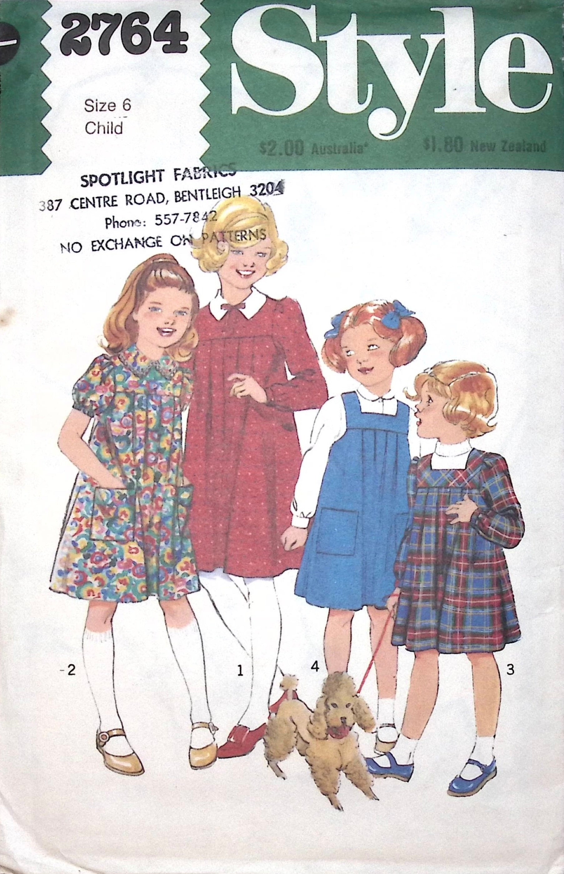 Uncut Vintage Sewing Pattern: Style 2764 – Vintage Stitch Australia