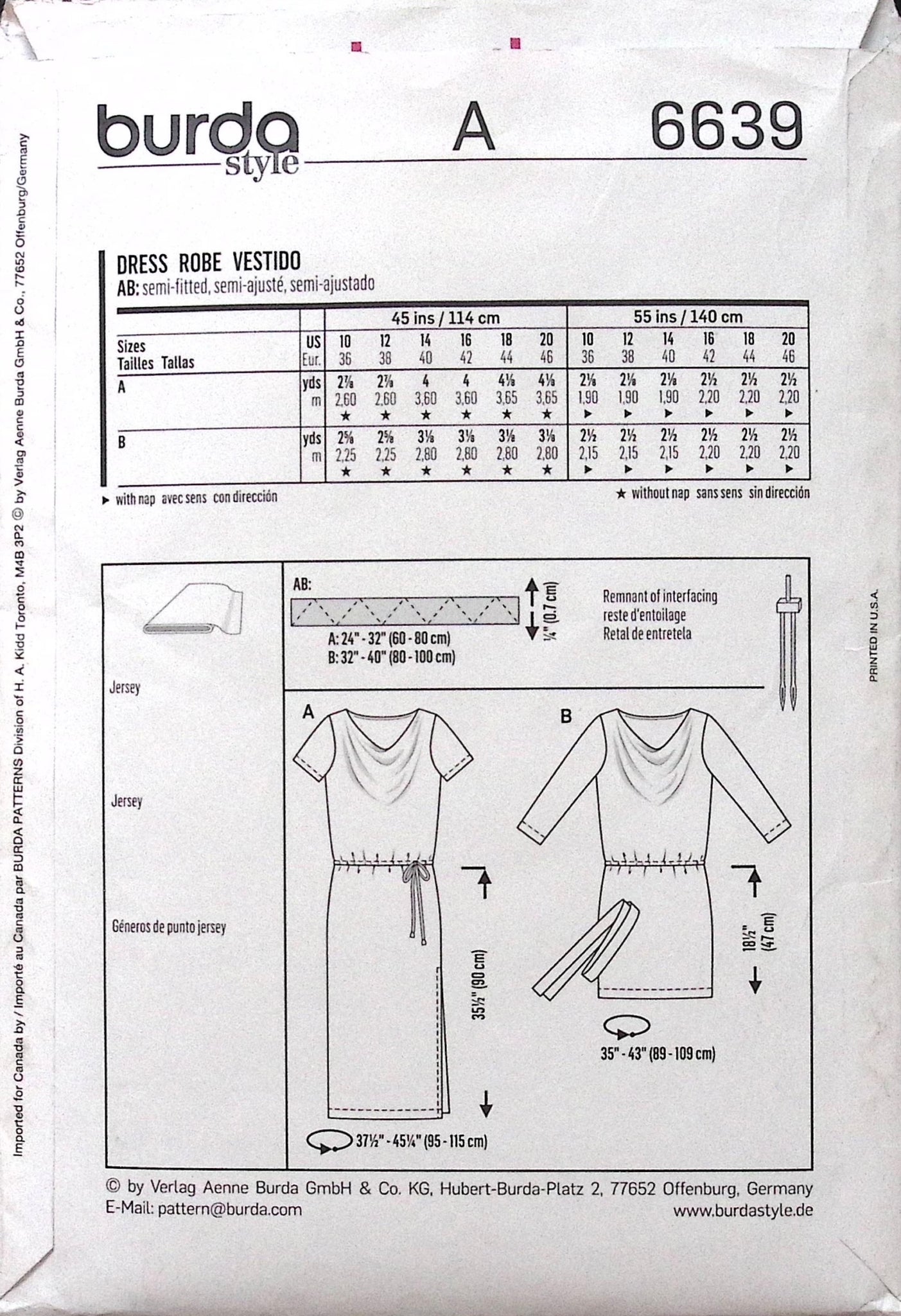 Patternview Burda Sewing Pattern: Burda 6639 – Vintage Stitch Australia