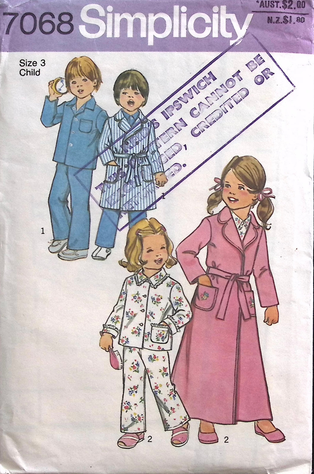 Vintage Sewing Pattern: Simplicity 7068