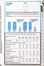 Load image into Gallery viewer, Vintage Sewing Pattern: Style 2728
