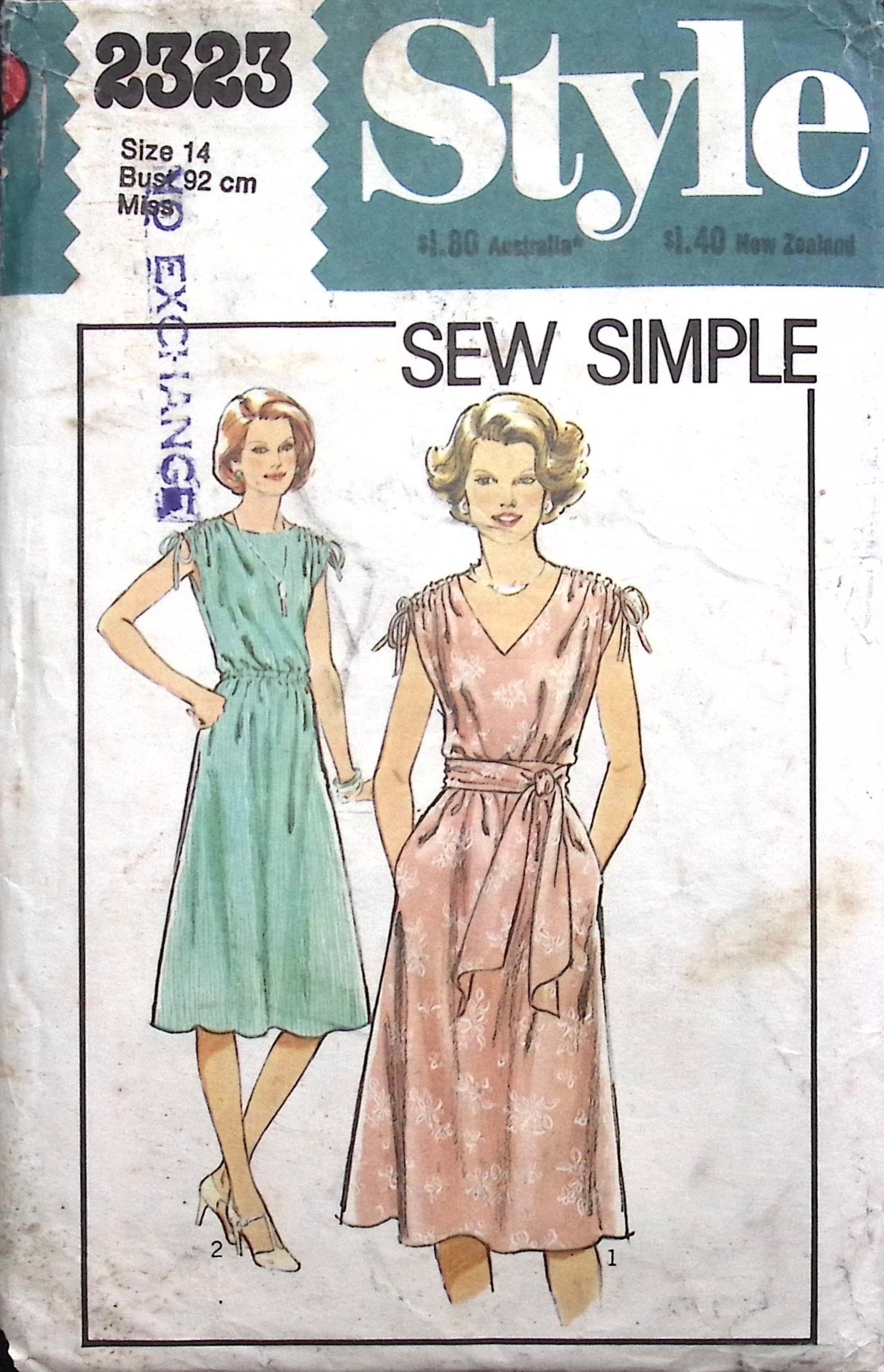 Vintage Sewing Pattern: Style 2323 – Vintage Stitch Australia