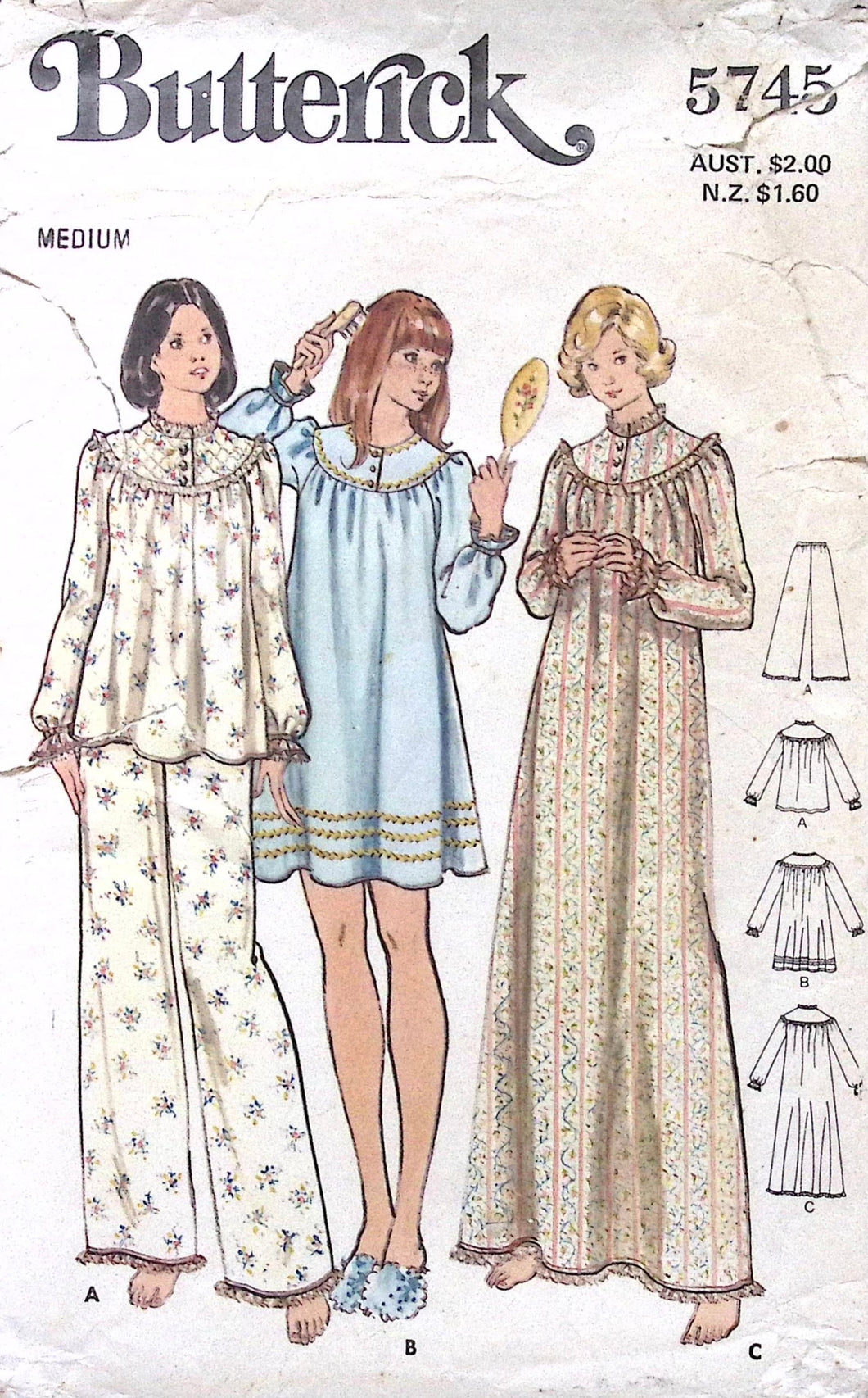 Vintage Sewing Pattern: Butterick 5745