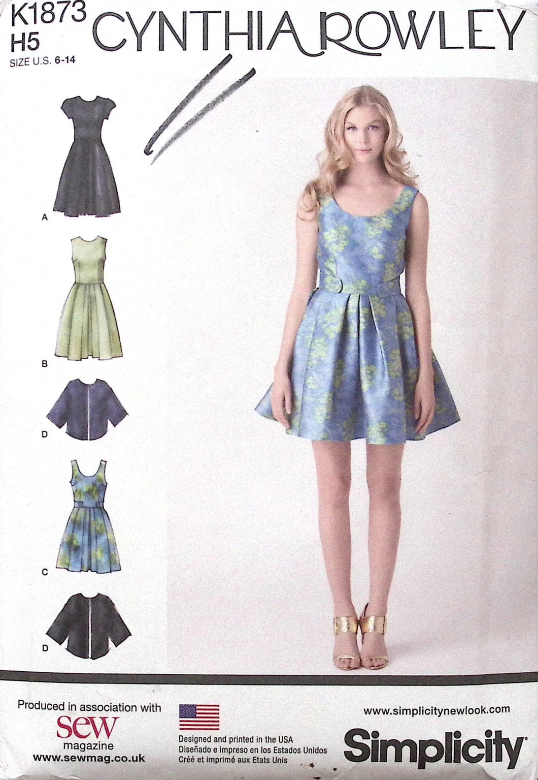 Sewing Pattern: Simplicity K1873