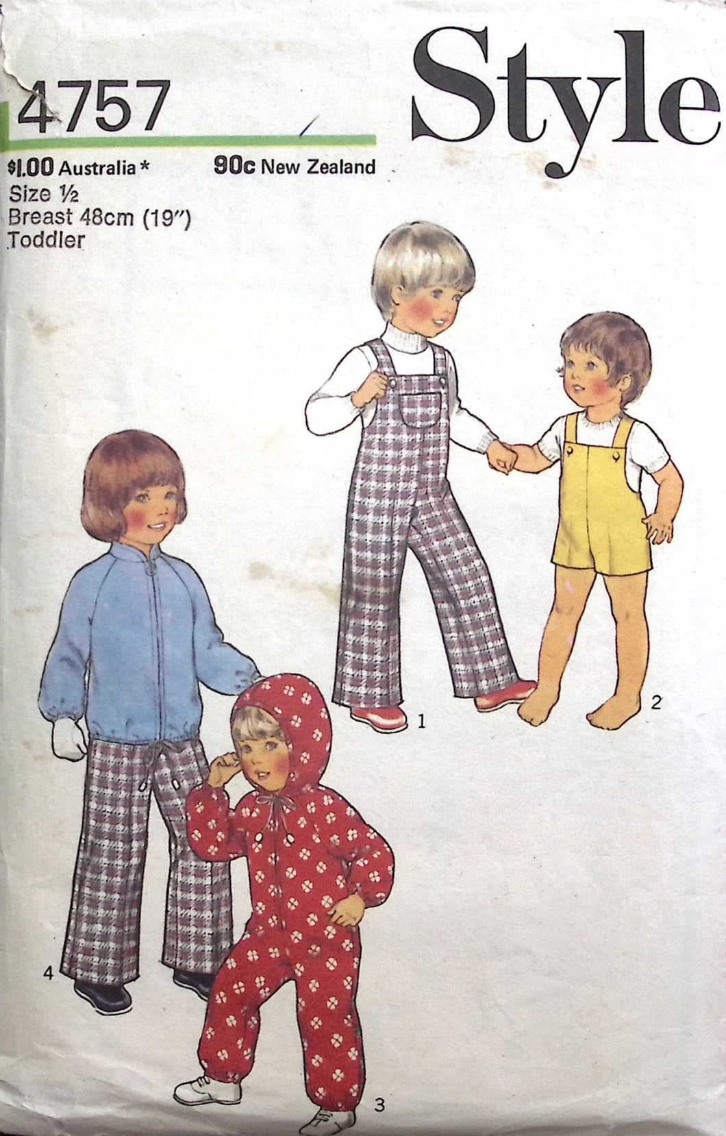 1974 Vintage Sewing Pattern: Style 4757