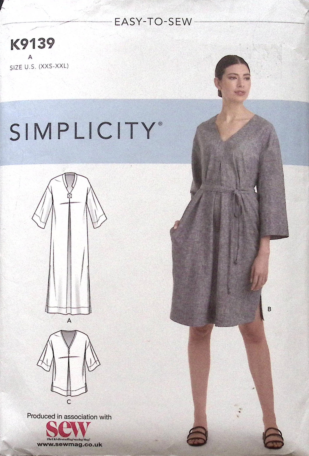 Sewing Pattern: Simplicity K9139