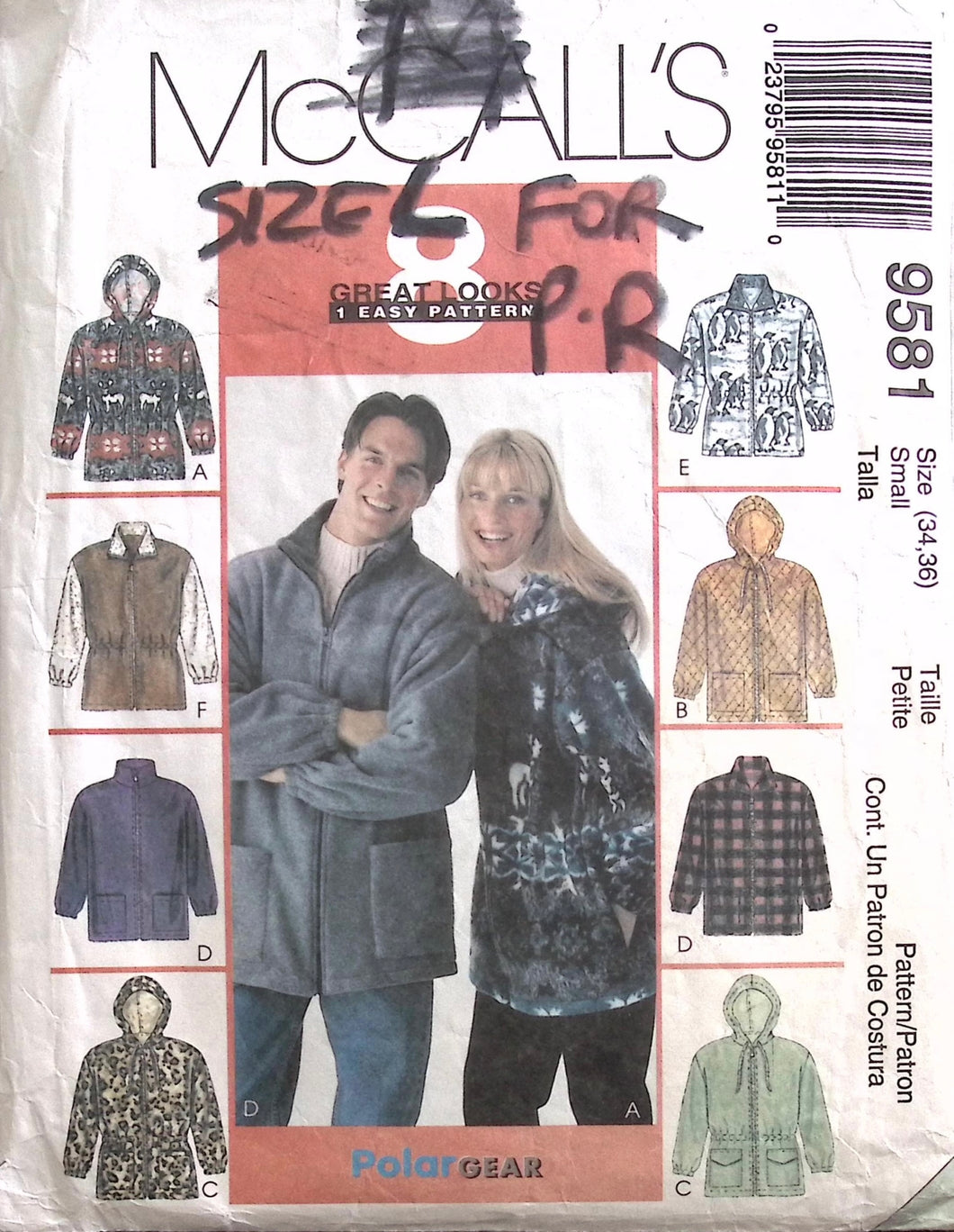 Vintage Sewing Pattern: McCalls 9581