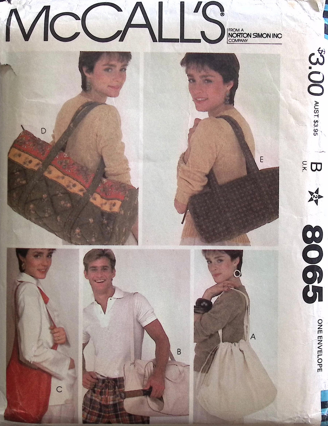 Vintage Sewing Pattern: McCalls 8065