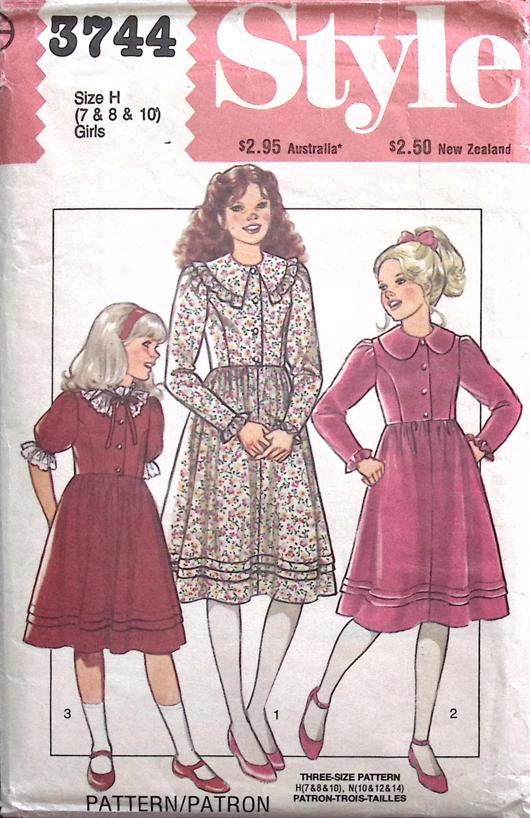 Vintage Sewing Pattern: Style 3744