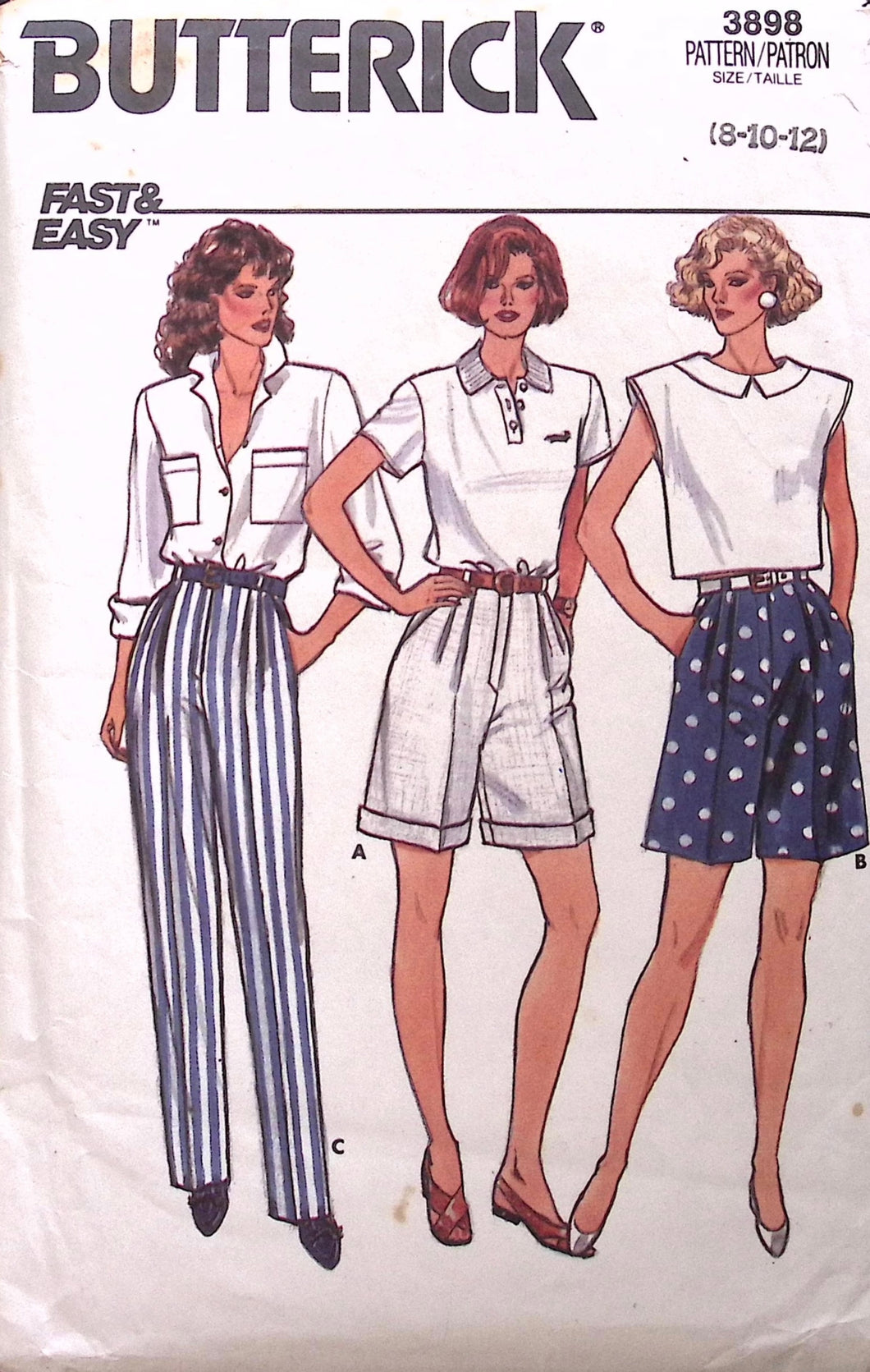 Vintage Sewing Pattern: Butterick 3898