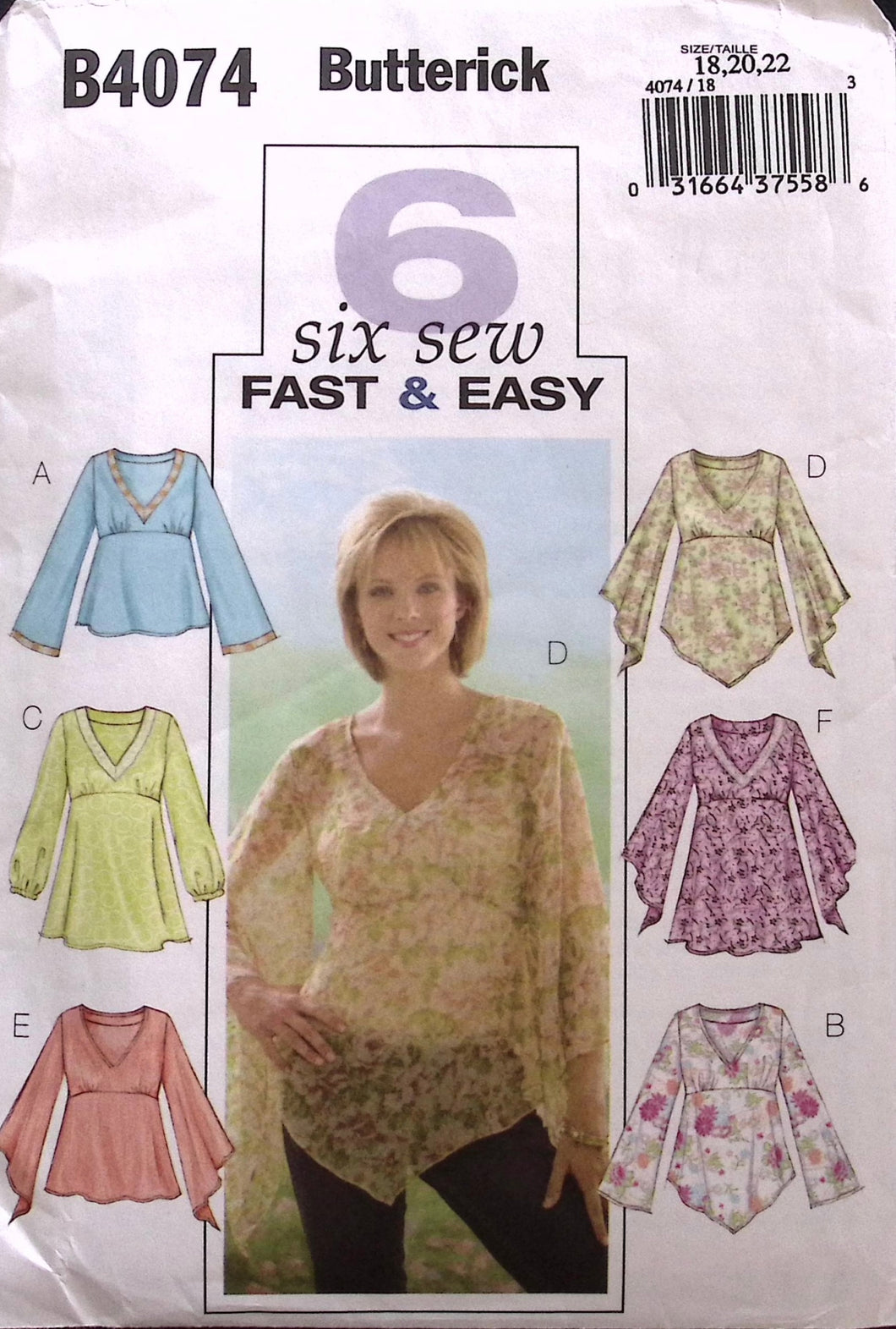Sewing Pattern: Butterick B4074
