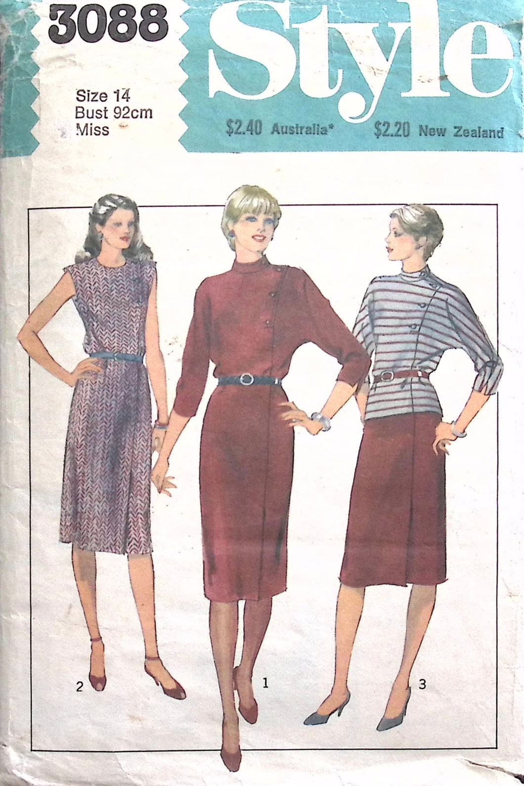 Vintage Sewing Pattern: Style 3088