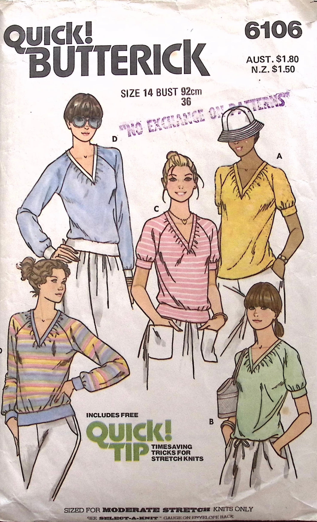 Vintage Sewing Pattern: Butterick 6106
