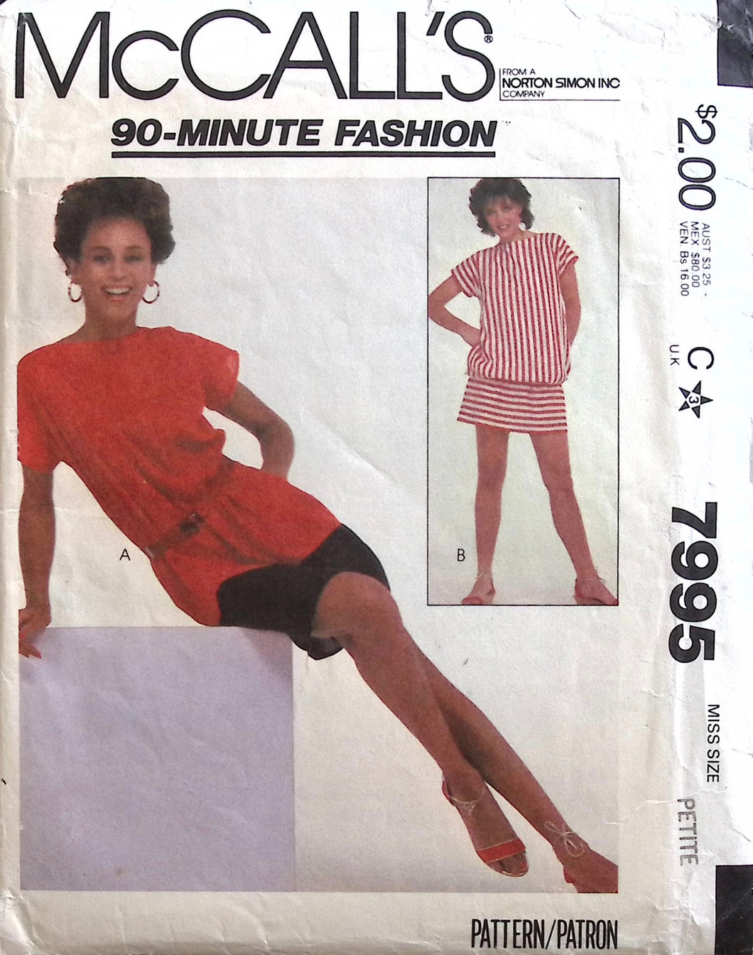 Vintage Sewing Pattern: McCalls 7995