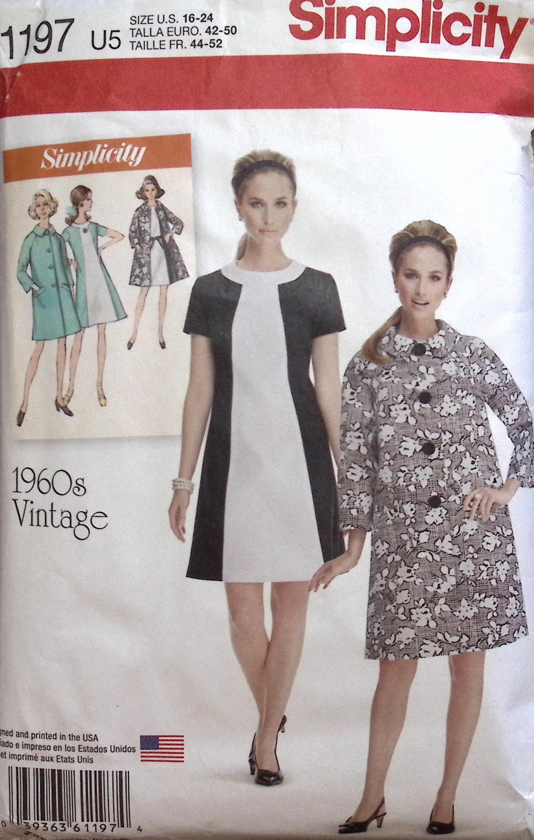 Reproduction Sewing Pattern: Simplicity 1197