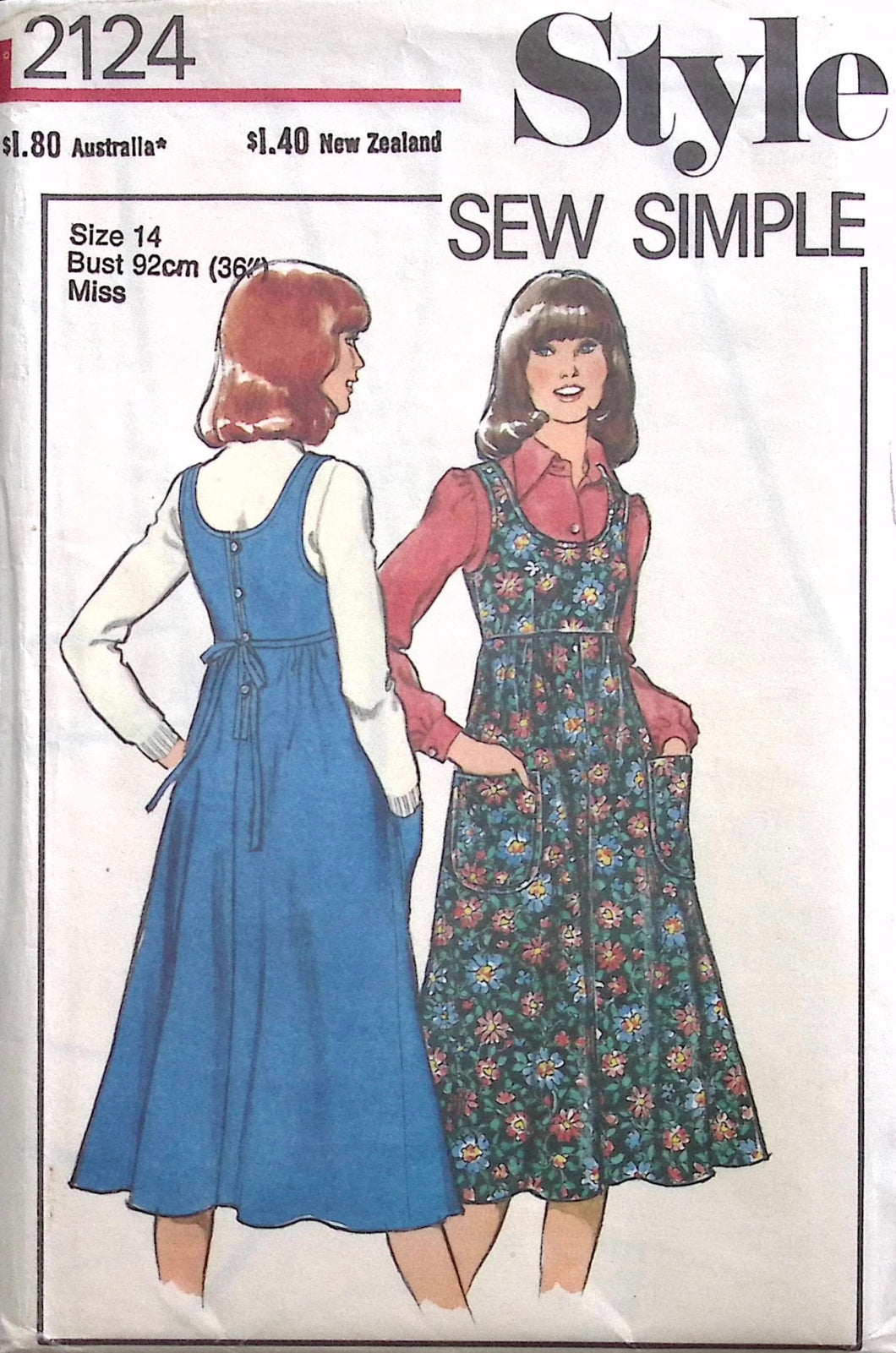 Vintage Sewing Pattern: Style 2124