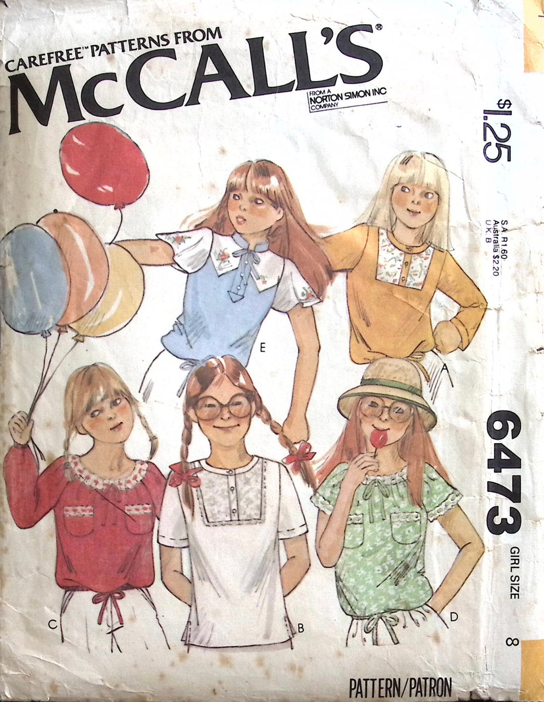 Vintage Sewing Pattern: McCalls 6473