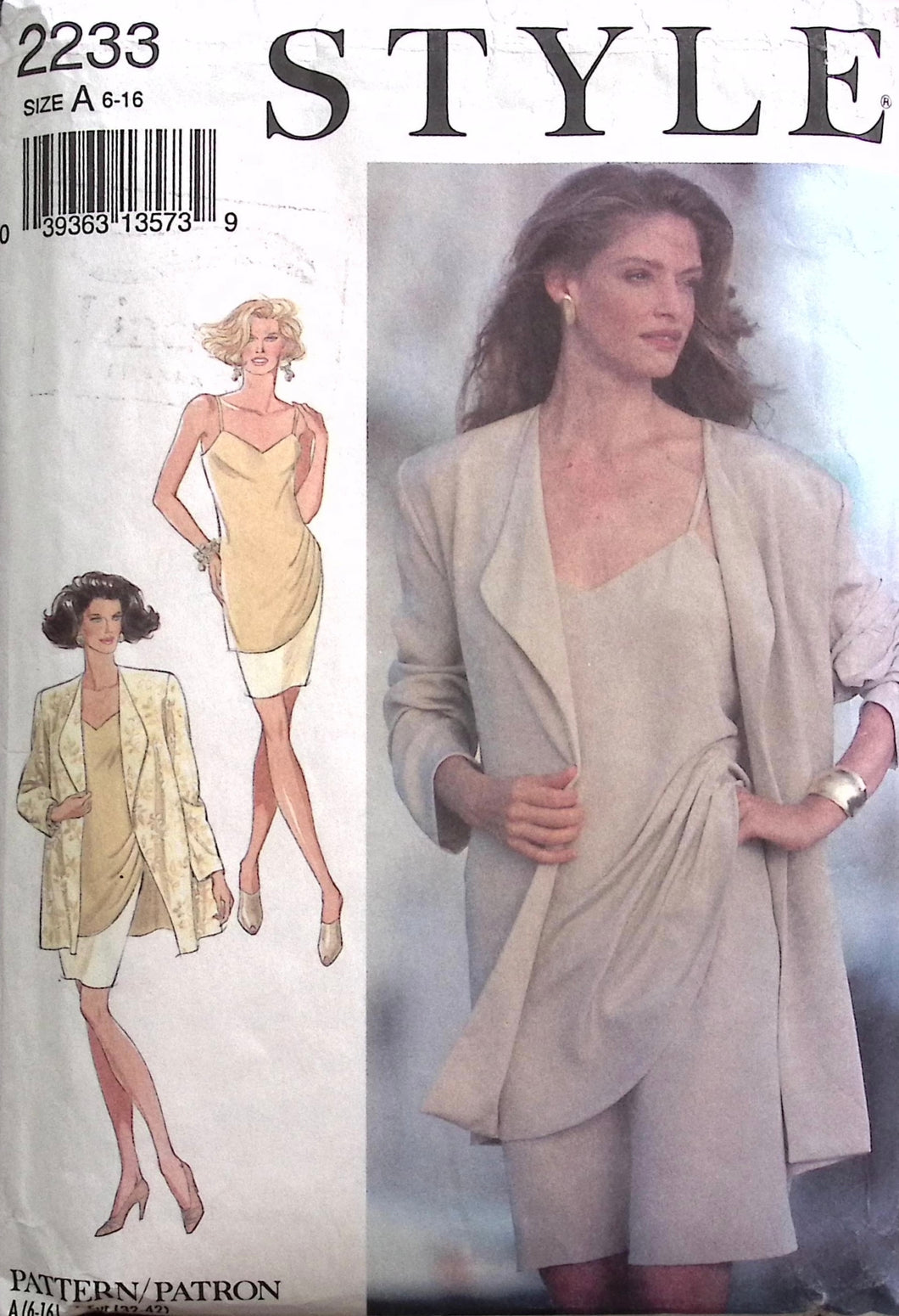 Vintage Sewing Pattern: Style 2233