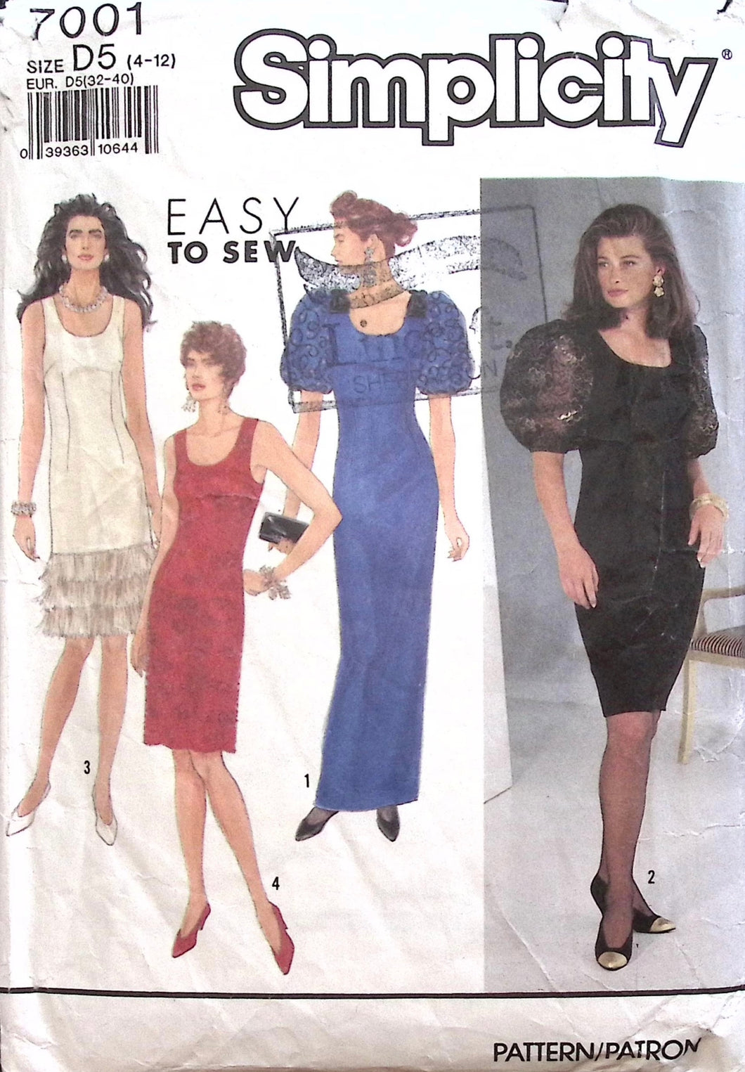 Vintage Sewing Pattern: Simplicity 7001