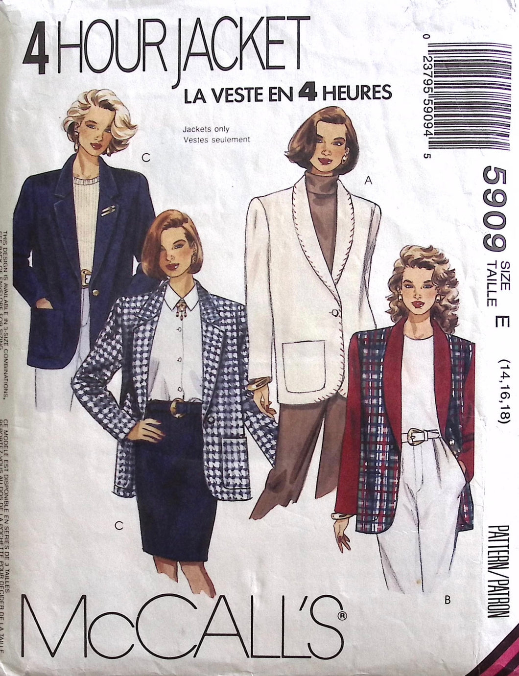 Vintage Sewing Pattern: McCalls 5909