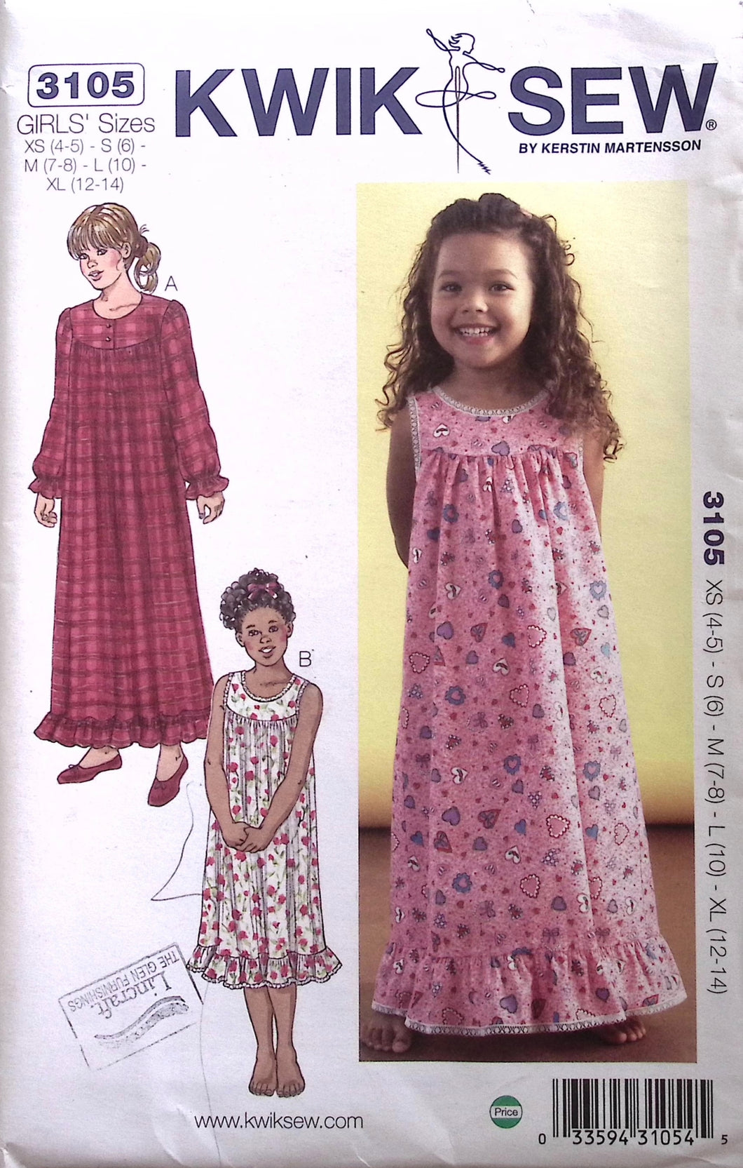 Vintage Sewing Pattern: Kwik Sew 3105