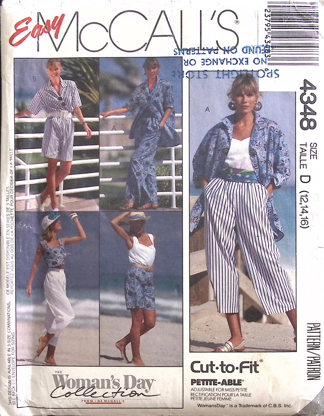 Vintage Sewing Pattern: McCalls 4348