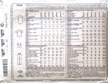 Load image into Gallery viewer, Vintage Sewing Pattern: McCalls 4348
