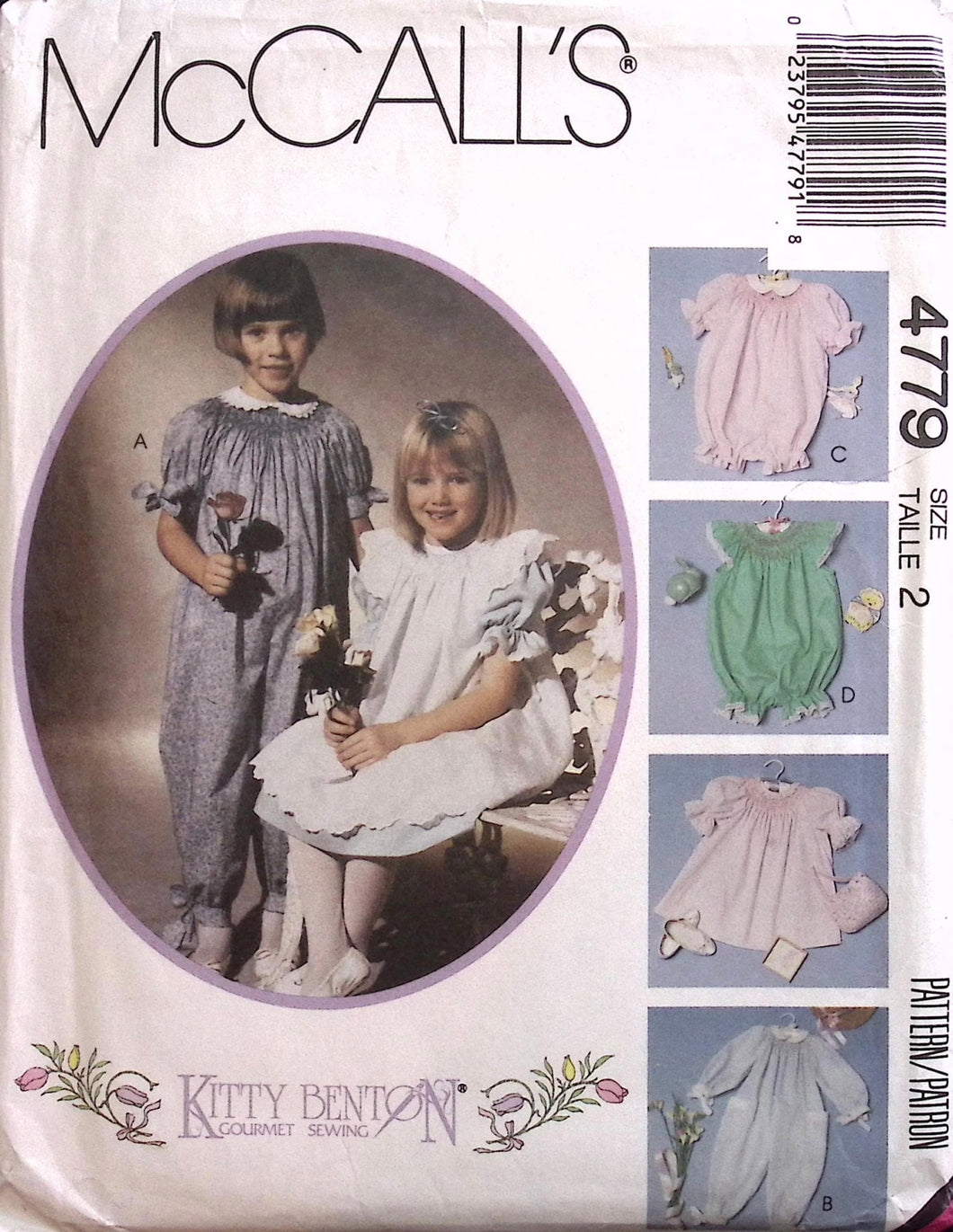 Vintage Sewing Pattern: McCalls 4779