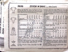 Load image into Gallery viewer, Vintage Sewing Pattern: McCalls 3636

