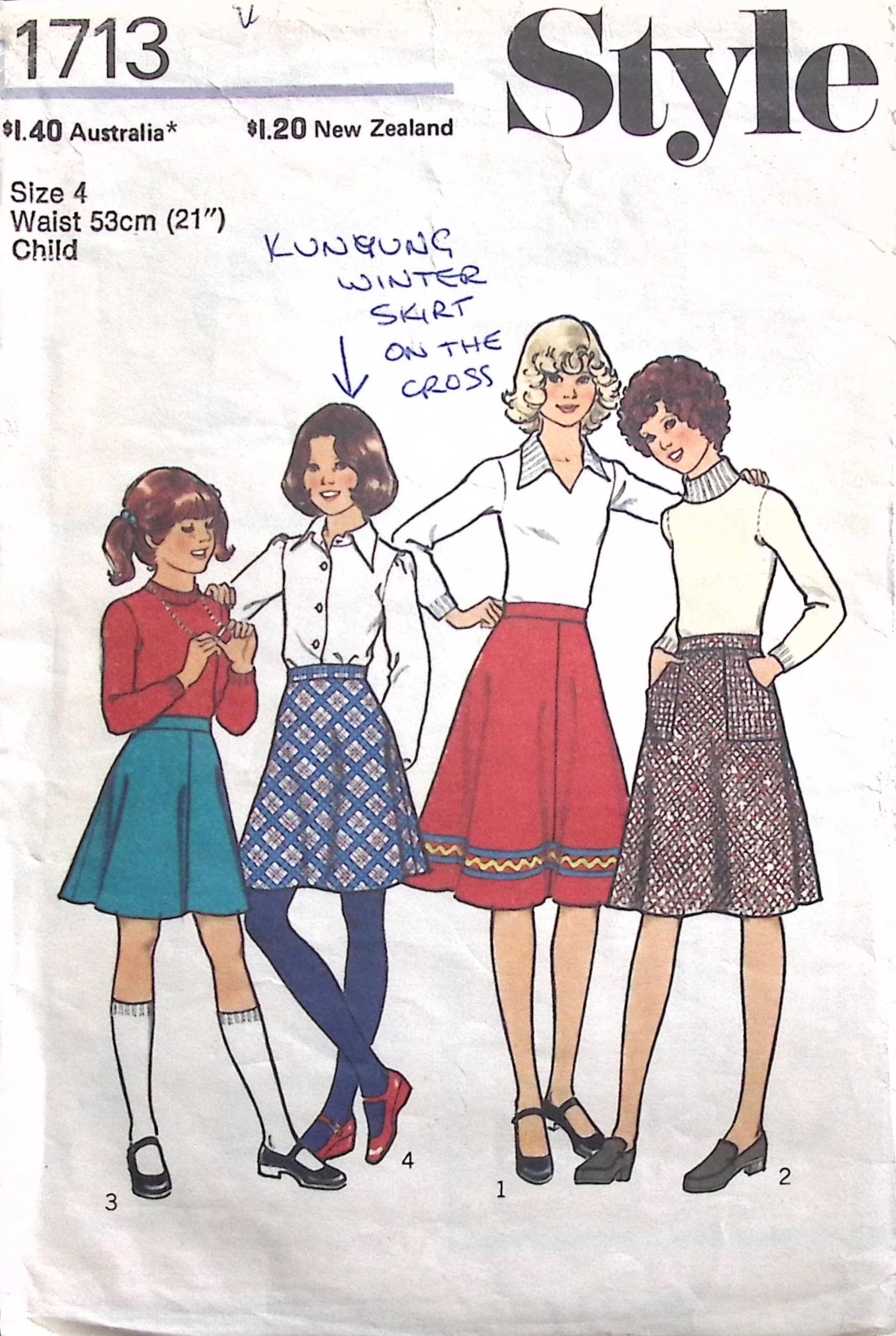 Vintage Sewing Pattern: Style 1713 – Vintage Stitch Australia