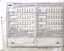 Load image into Gallery viewer, Vintage Sewing Pattern: McCalls 2094
