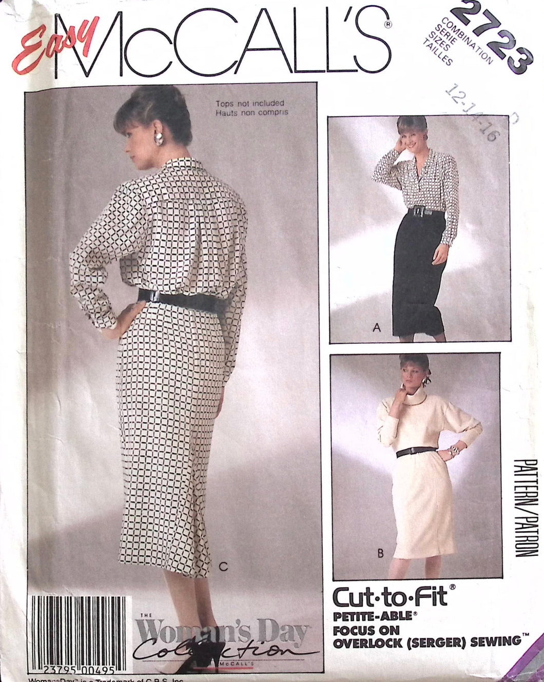 Vintage Sewing Pattern: McCalls 2723