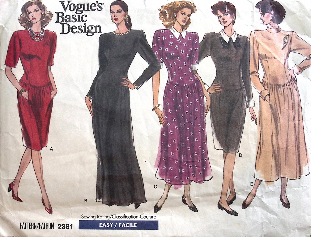 Vintage Sewing Pattern: Vogue 2381