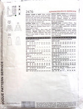 Load image into Gallery viewer, Reproduction Vintage Sewing Pattern: Vogue 2944
