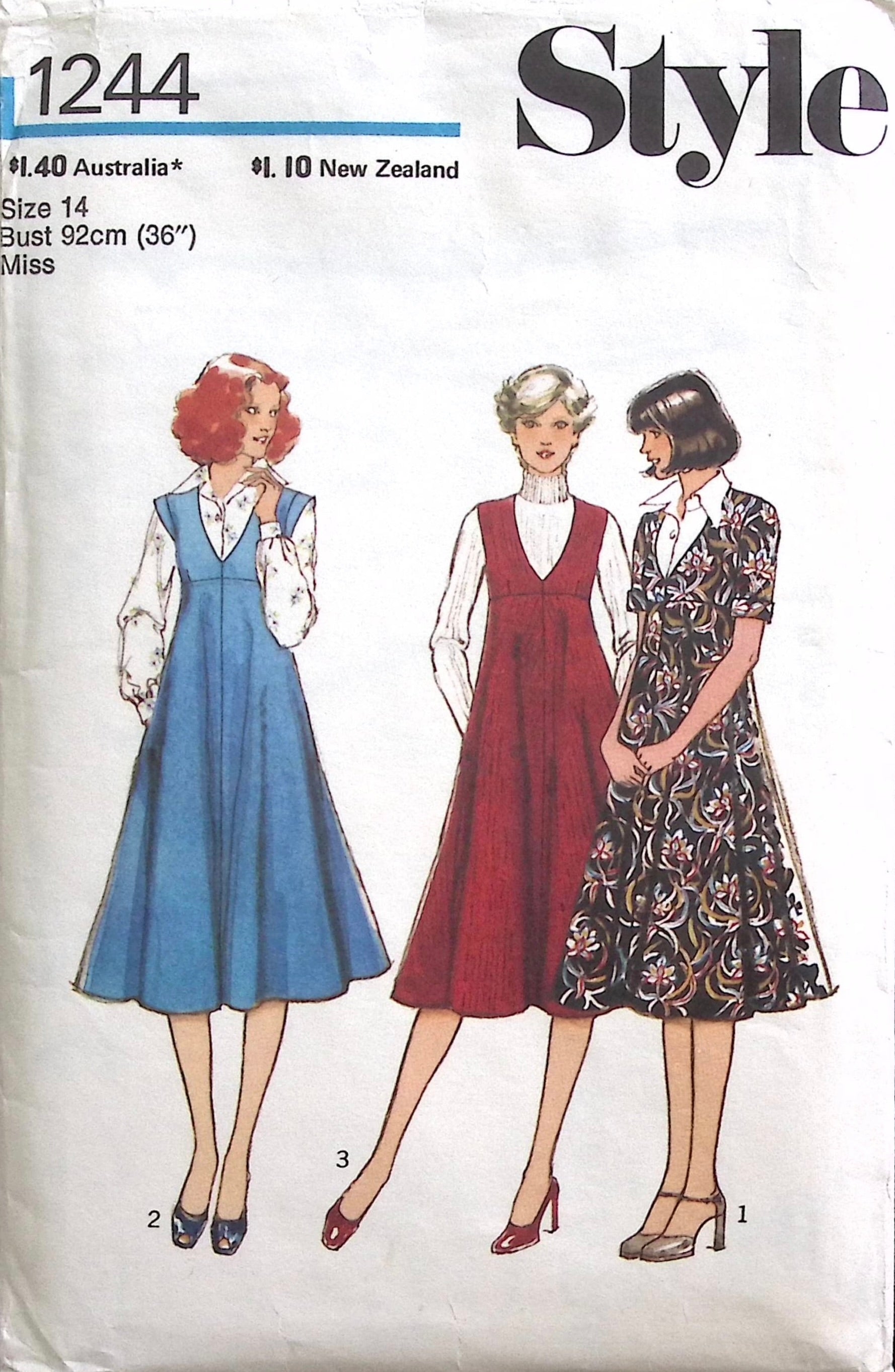 Vintage Sewing Pattern: Style 1244 – Vintage Stitch Australia