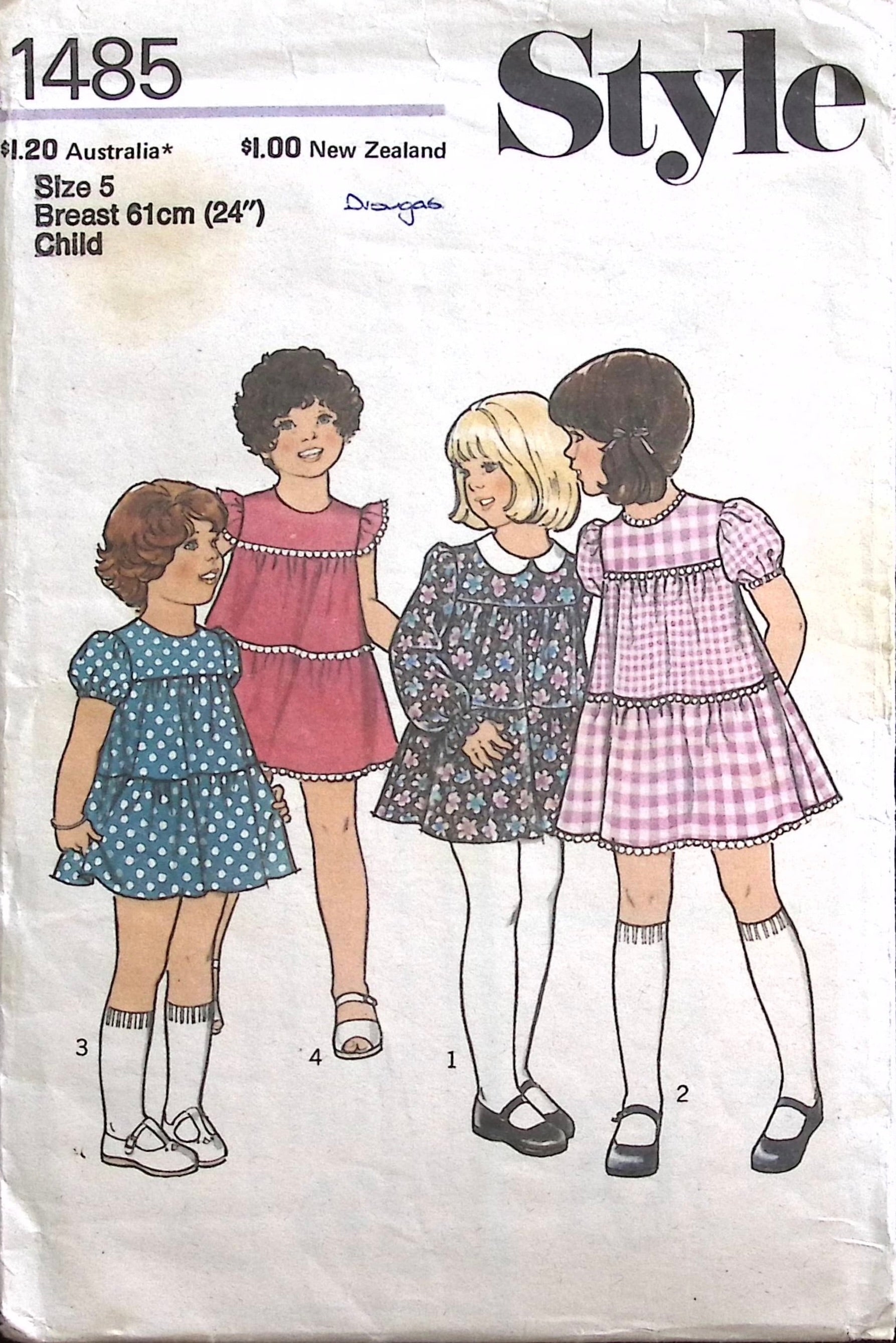Vintage Sewing Pattern: Style 1485 – Vintage Stitch Australia