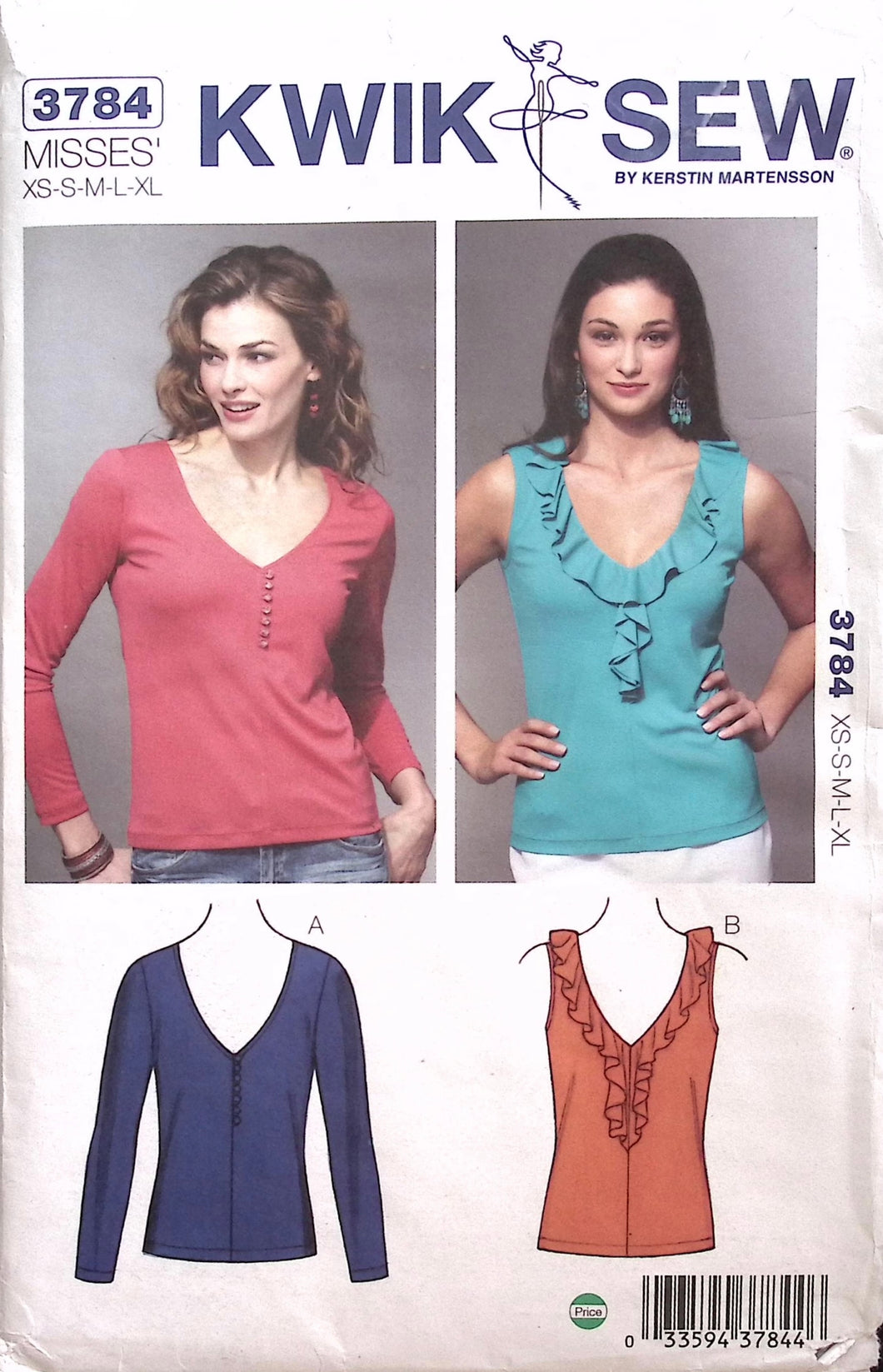 Sewing Pattern: Kwik Sew 3784