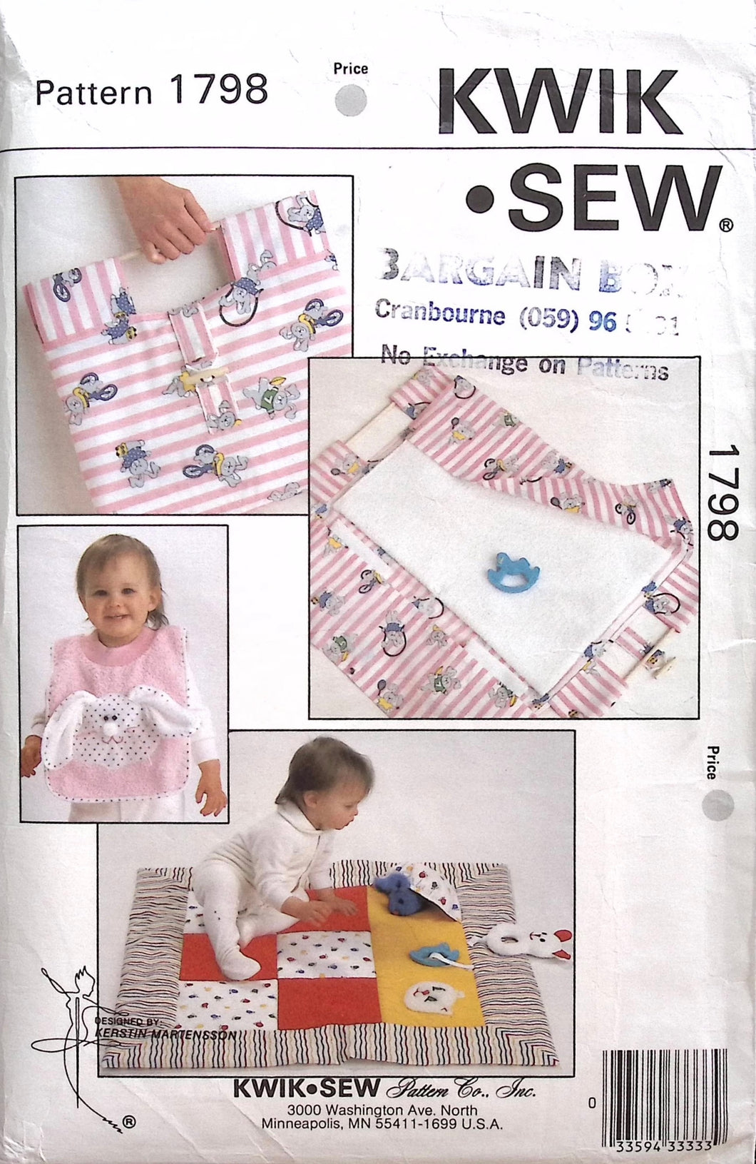 Vintage Sewing Pattern : Kwik Sew 1798