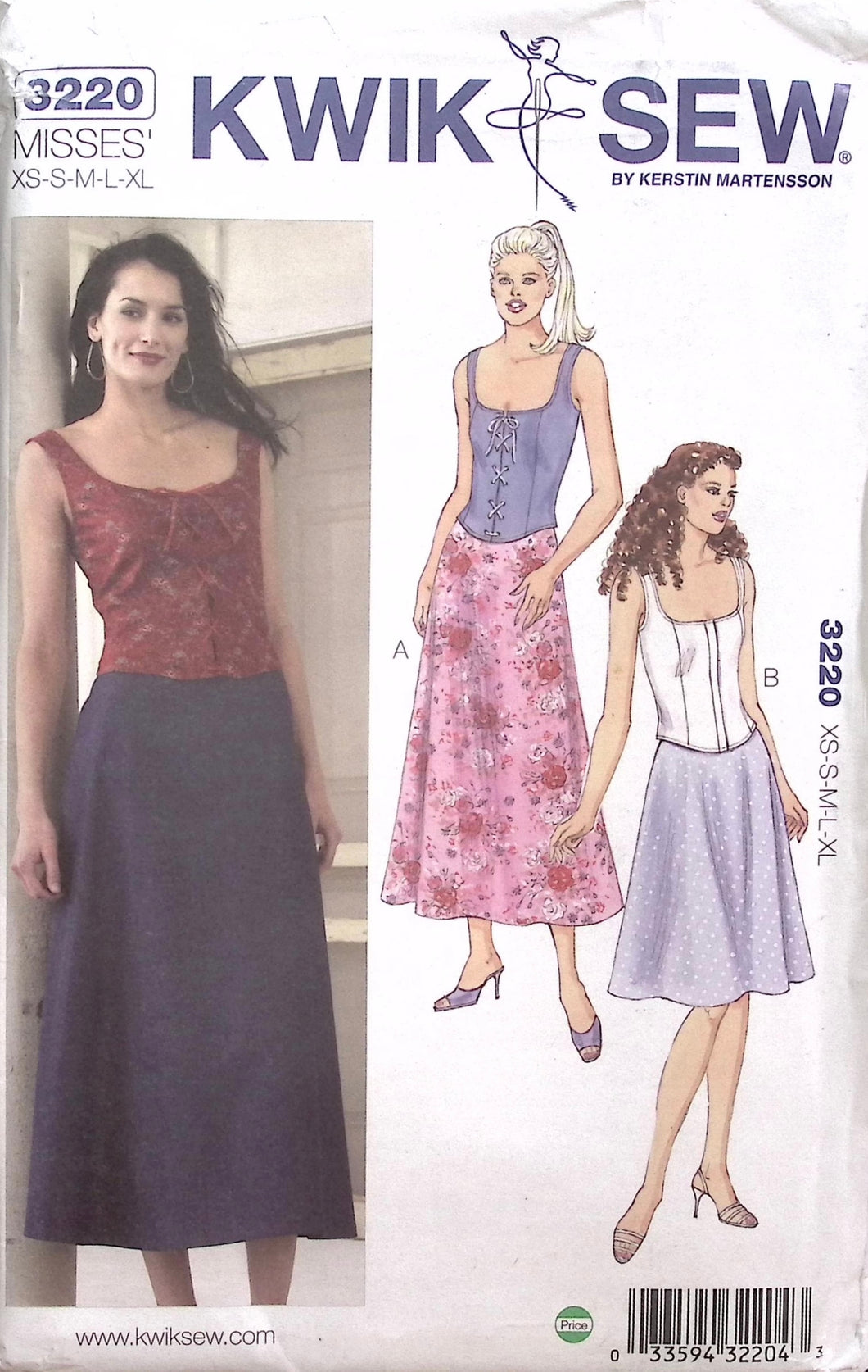 Vintage Sewing Pattern: Kwik Sew 3220