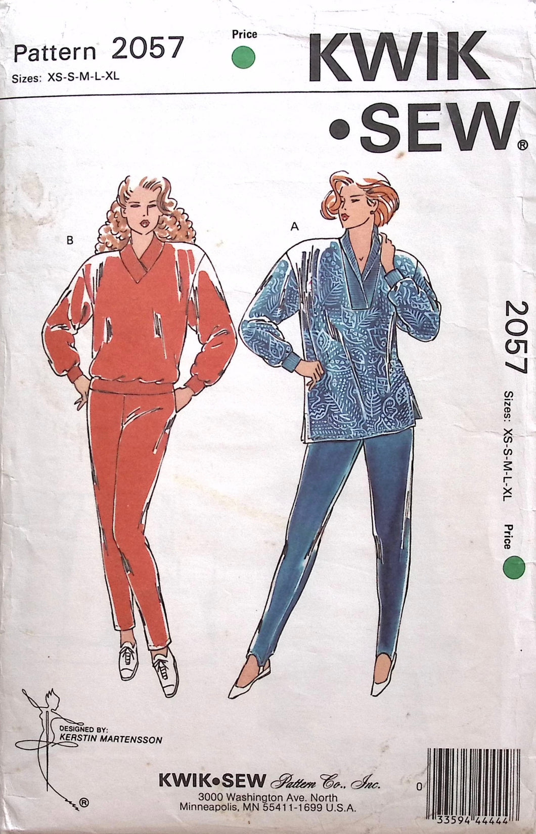 Vintage Sewing Pattern: Kwik Sew 2057