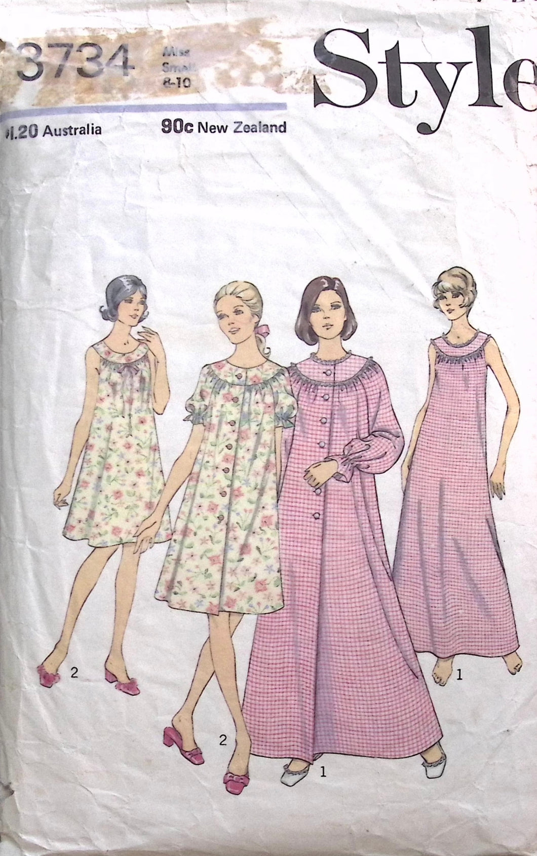 Vintage Sewing Pattern: Style 3734