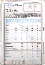 Load image into Gallery viewer, Vintage Sewing Pattern: Style 4980
