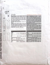 Load image into Gallery viewer, Sewing Pattern: Vogue 2745
