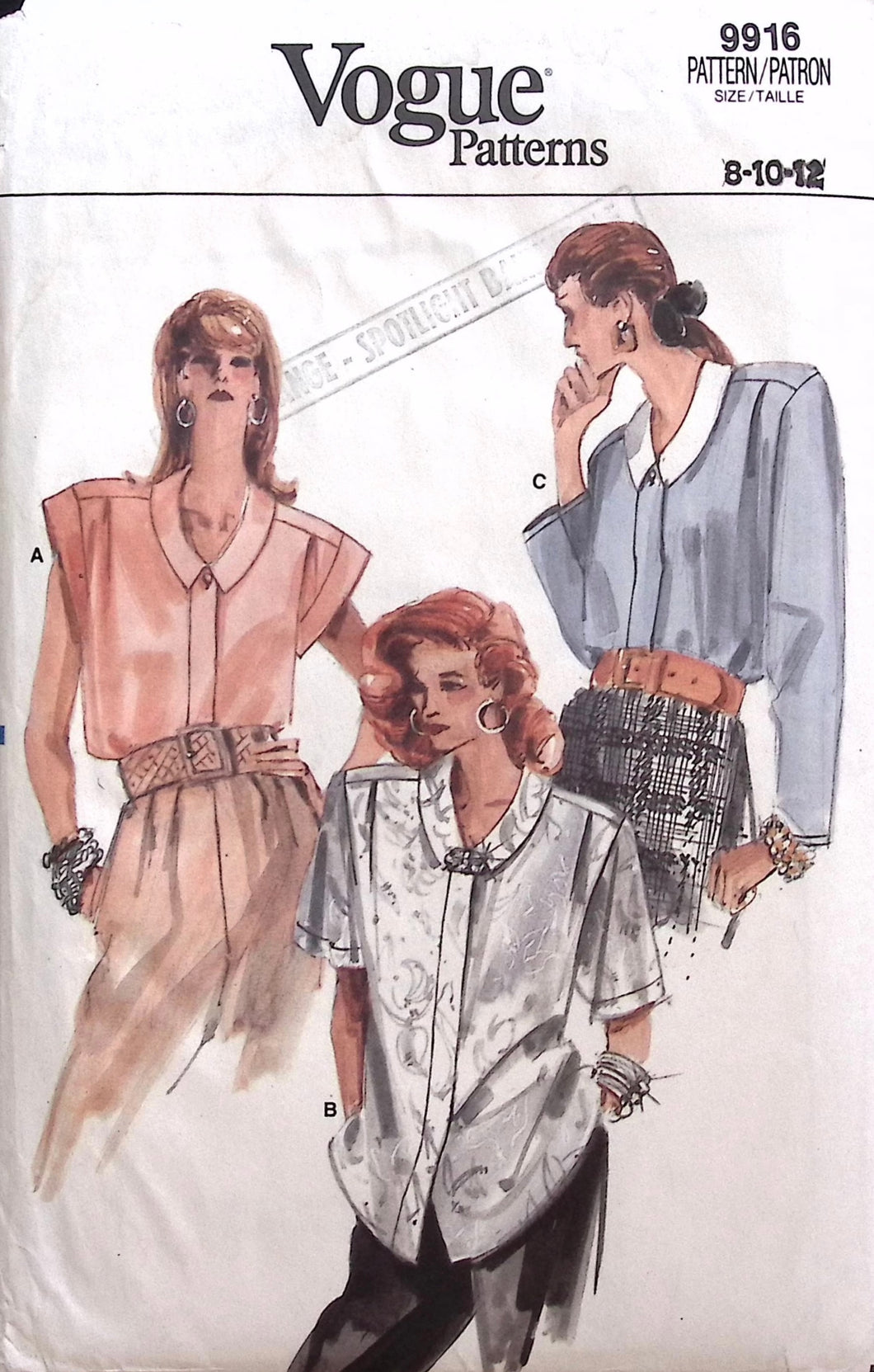 Vintage Sewing Pattern: Vogue 9916