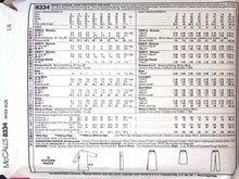 Load image into Gallery viewer, Vintage Sewing Pattern: McCalls 8334
