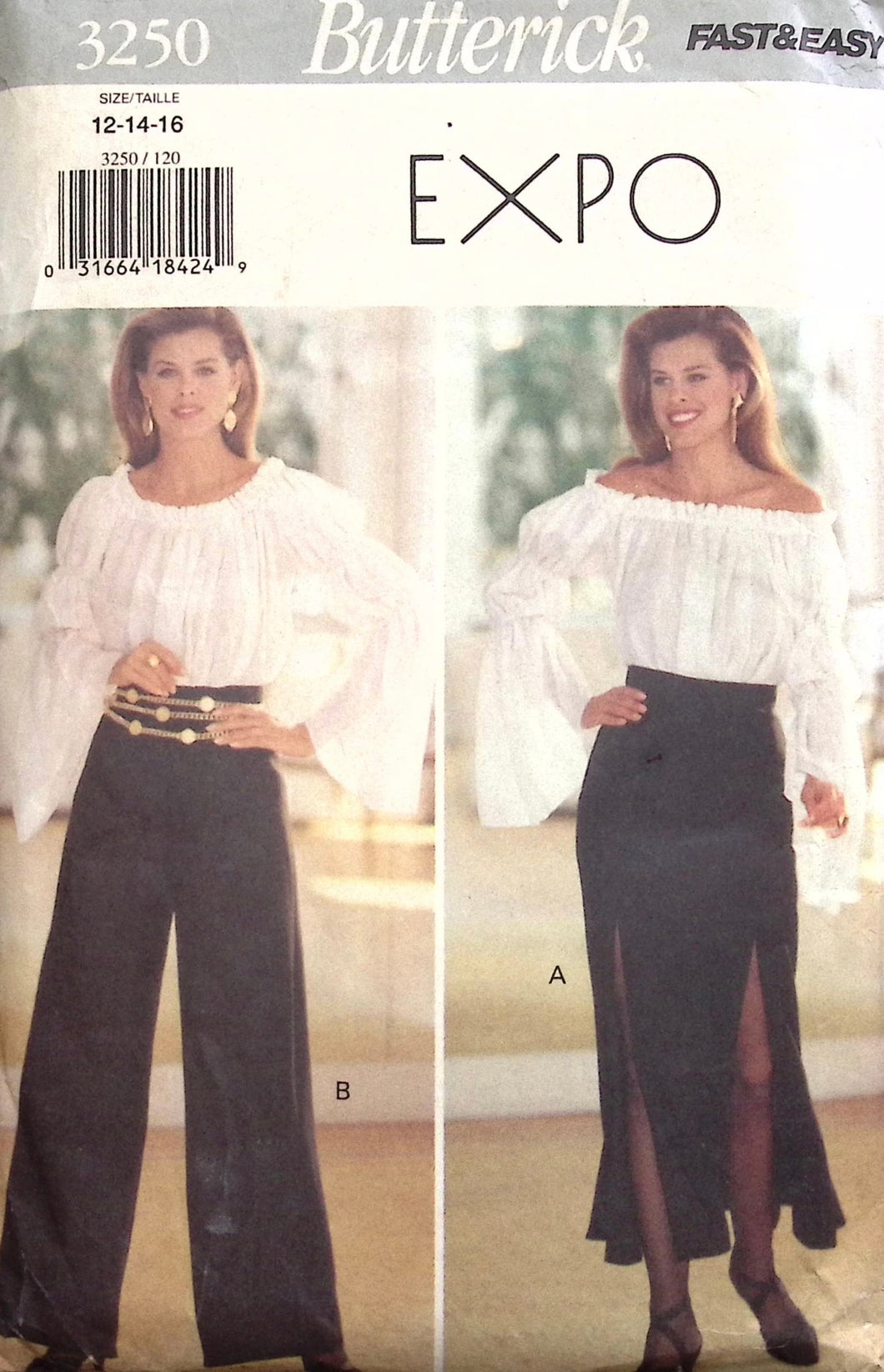 Vintage Sewing Pattern: Butterick 3250