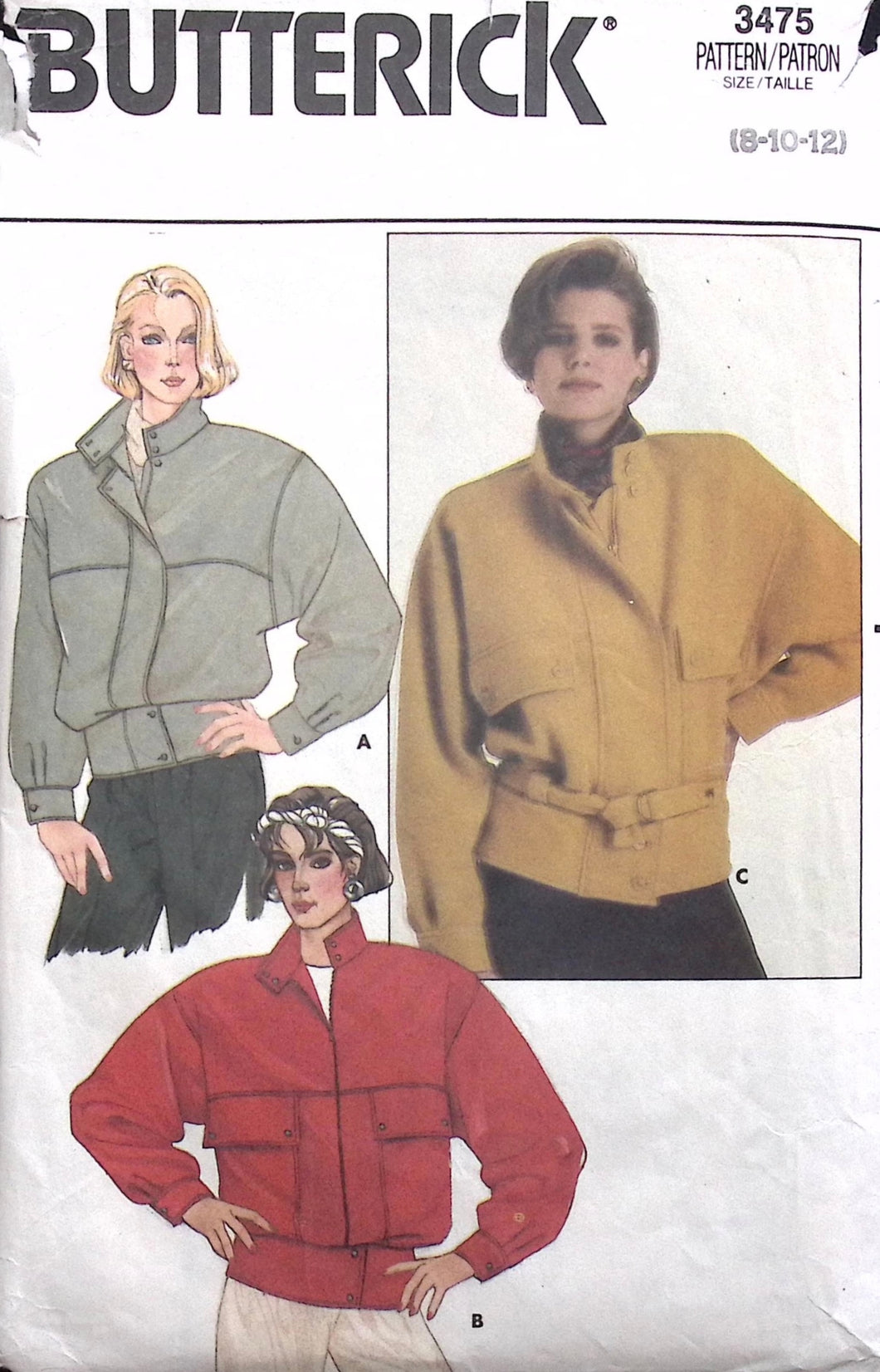 Vintage Sewing Pattern: Butterick 3475