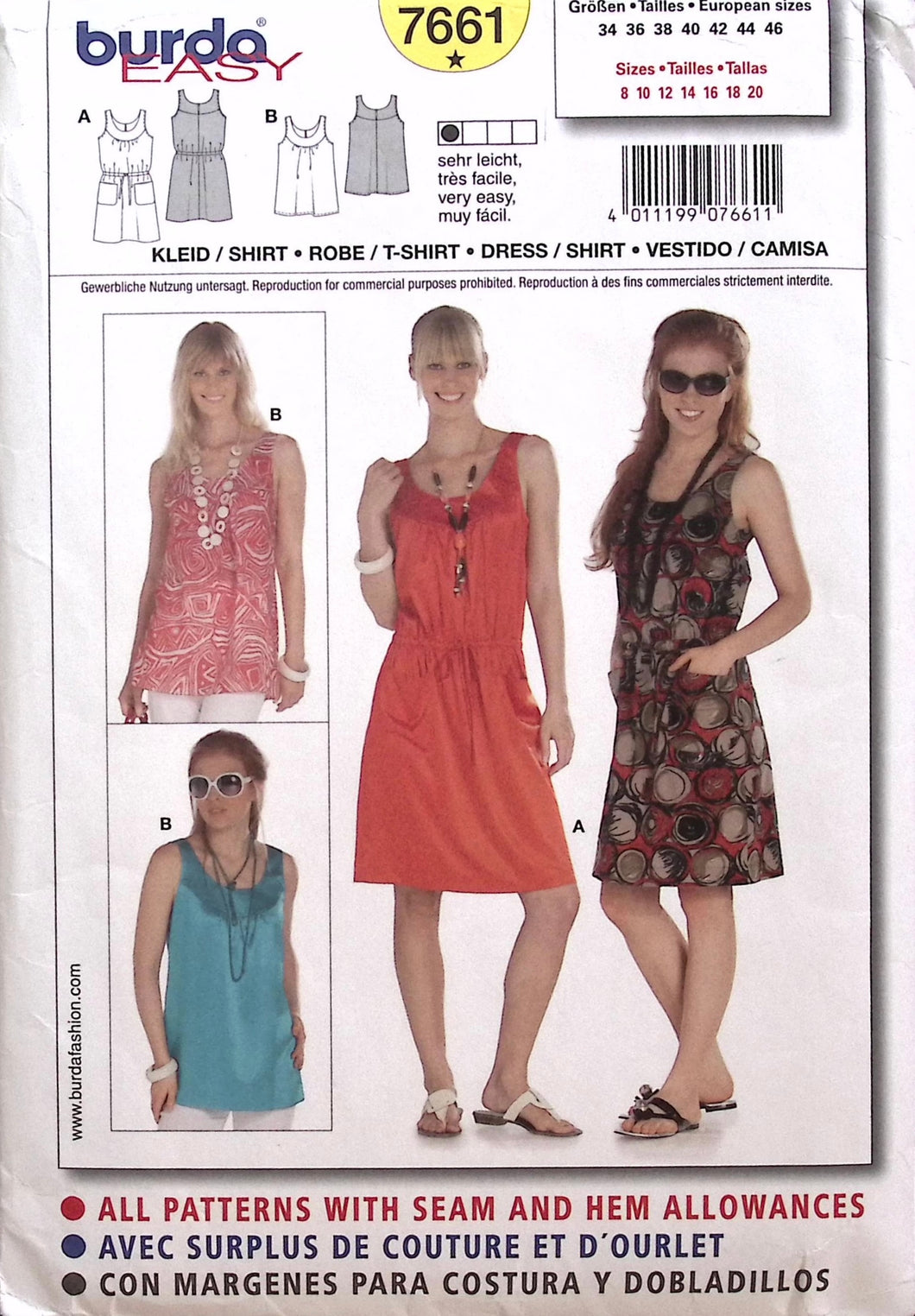 Sewing Pattern: Burda 7661