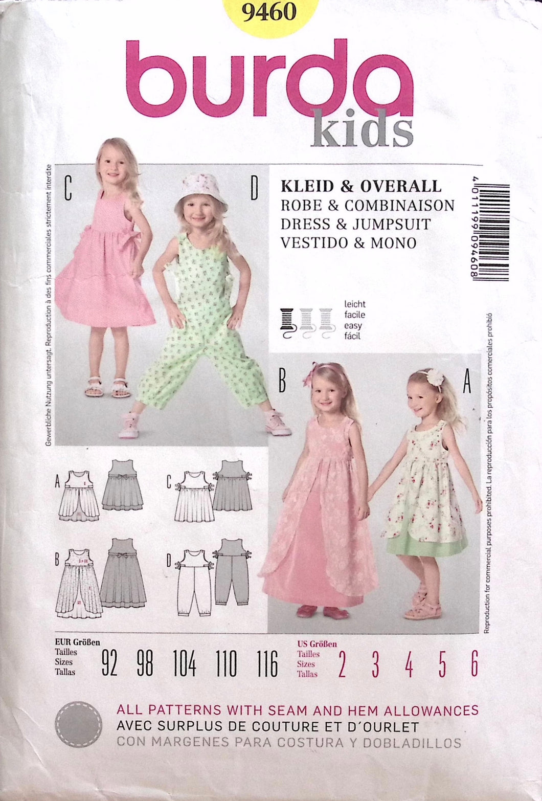 Sewing Pattern: Burda 9460