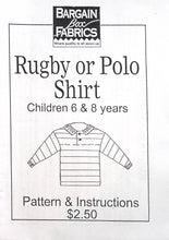 Load image into Gallery viewer, Vintage Sewing Pattern: Bargain Box Fabrics Rugby or Polo Top
